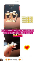 GC Square Designer Gold Plated Earrings