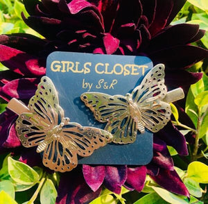 Glamorous Pack Of 2 Super Trending Butterfly Hair Clips