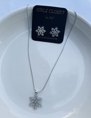 GC Snow Flake Sparkling Crystal Zicron Set