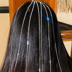 Premium Hair Band Rhinestone Exaggeration Tassel