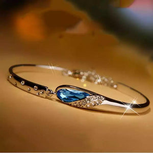 GC Sapphire Blue Crystal Mermaid Tail Adjustable Bracelet