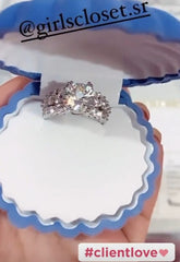 DYNASTY Ultra Glam Diamond Vibe Pure Silver RING