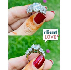 DYNASTY Ultra Glam Diamond Vibe Pure Silver RING