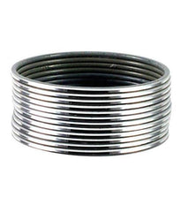 Pack Of 12 Sterling Silver Metal Bangle Set 🌟