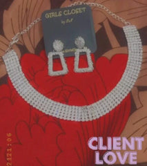 Ravishing Zircon Rhinestone Glam Choker Piece