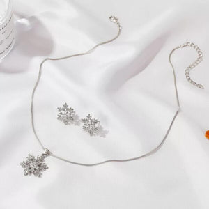 GC Snow Flake Sparkling Crystal Zicron Set