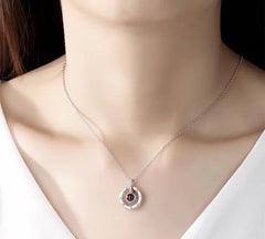 GC 100 Languages I LOVE YOU Necklace With Unique Projection Function
