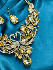 GC Exclusive Statement Swan Necklace & Earrings Combo (Super Premium)