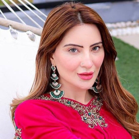 GC Chandelier Earrings Signature Emerald Green