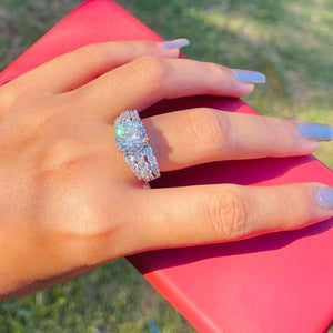 DYNASTY Ultra Glam Diamond Vibe Pure Silver RING