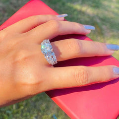 DYNASTY Ultra Glam Diamond Vibe Pure Silver RING