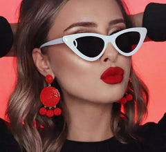 GC White Cat-Eye Super Trendy Sunglasses