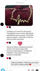 Super Trending Heartbeat Gold Chain Necklace