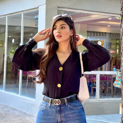 Faux Pearl Beaded Belt Double Ring Leather