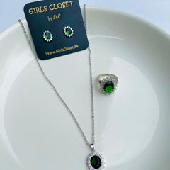 Princess Diana / Kate Middleton Emerald Green Deluxe Combo
