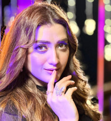 MONICA Pure Silver Crystal Butterfly Adjustable Ring