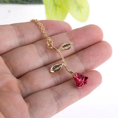 Beauty & The Beast Rose Pendant
