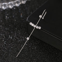 GC Sword Crystal Studded Statement Ear Cuff
