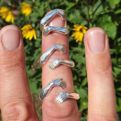 Sterling Silver Adjustable Size Hug Ring – Top Trending