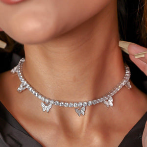 GC Zircon Butterfly Sterling Luxury Necklace