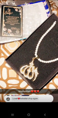 Gold Plated Zicron ALLAH Pendant – Luxurious Edition