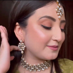 Sheesh Mahal 2.0 Kundan & Zircon Studded Statement Set