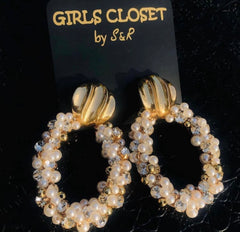 Premium Crystal Super High-Grade Pearl Statement Earrings