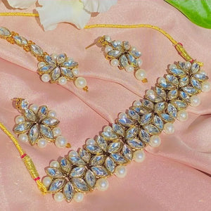 Sheesh Mahal 2.0 Kundan & Zircon Studded Statement Set