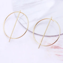 GC Hoop Liner Statement Earrings