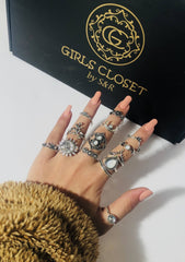 Pack Of 14 Boho Super Trending 2022 Knuckle Rings – Singaporean Import
