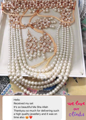 Sheesh Mahal Ethnic Kundan & Zircon Studded Statement Set