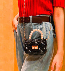 GC Super Luxurious Pearl Grip Jelly Mini Crossbody Bag