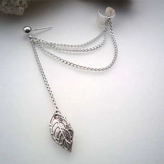 Long Dangle Double Chain Cuff Trending Earring