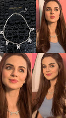EXTREMELY RICH Quality Zircon Butterfly Sterling Necklace