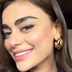 GC Gold Plated Metallic Statement Trio Hoops