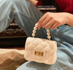 GC Super Luxurious Pearl Grip Jelly Mini Crossbody Bag