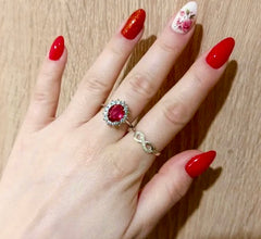 Deluxe Ruby Crystal Vibe GC Exclusive Ring