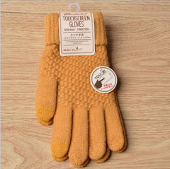 Touch Screen Cashmere Wool Warm Knitted Gloves