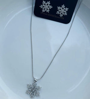 GC Snow Flake Sparkling Crystal Zircon Luxury Set