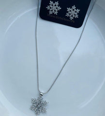 GC Snow Flake Sparkling Crystal Zircon Luxury Set