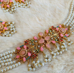 Indian Style Alani 𝗔𝗿𝘁𝗶𝘀𝘁𝗶𝗰 Combo Premium Pink Set