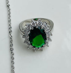 Princess Diana / Kate Middleton Emerald Green Deluxe Combo