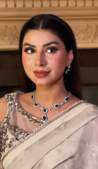 Caroline Extremely Luxurious Statement Rhodium Plated Set