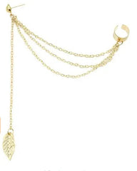 Long Dangle Double Chain Cuff Trending Earring