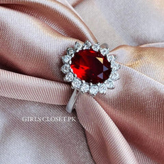 Deluxe Ruby Crystal Vibe GC Exclusive Ring